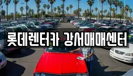 서울 강서구 가양동 렌트카 전문 롯데렌터카 강서매매센터