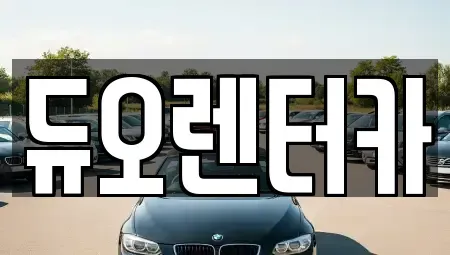 서울 성동구 성수동1가 렌트카 전문 듀오렌터카