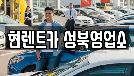 서울 성북구 삼선동5가 렌트카 전문 현렌트카 성북영업소