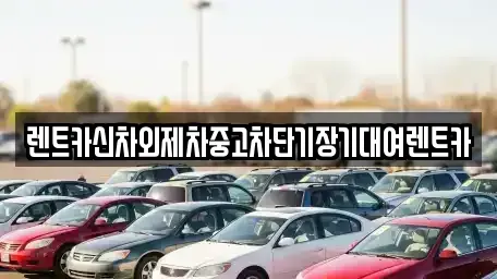 서울 성북구 종암동 단기렌트카 전문 렌트카신차외제차중고차단기장기대여렌트카