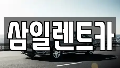 서울 송파구 송파동 렌트카 전문 삼일렌트카