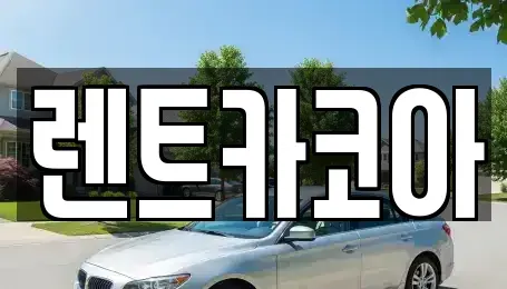 서울 종로구 명륜2가 렌트카 전문 렌트카코아