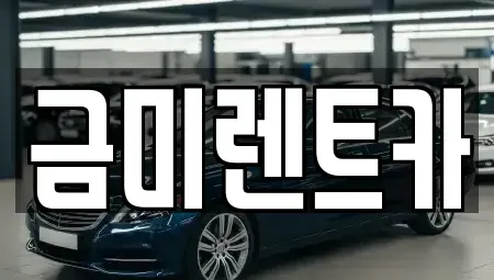 서울 종로구 부암동 렌트카 전문 금미렌트카