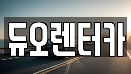서울 종로구 종로3가 렌트카 전문 듀오렌터카