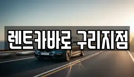 서울 중랑구 망우동 장기렌트카 전문 렌트카바로 구리지점