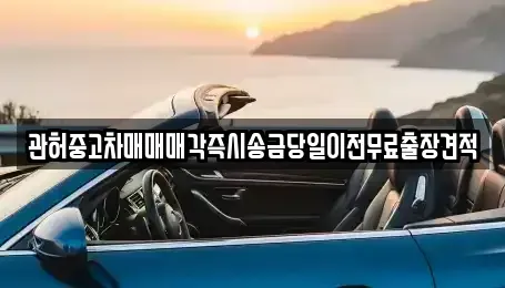 서울 중랑구 망우동 중고차매매 전문 관허중고차매매매각즉시송금당일이전무료출장견적