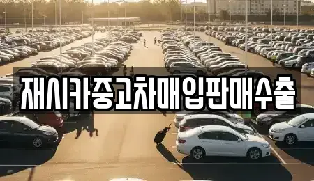 서울 중랑구 망우동 중고차매입 전문 재시카중고차매입판매수출