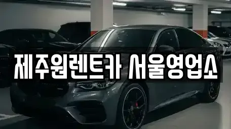 서울특별시 강서구 렌트카 전문 제주원렌트카 서울영업소