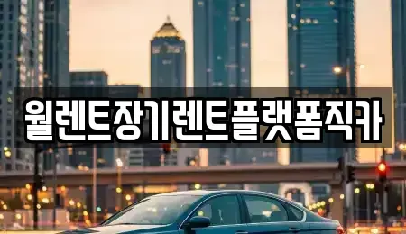 서울특별시 강서구 장기렌트카 전문 월렌트장기렌트플랫폼직카