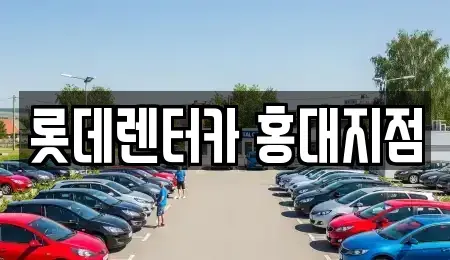 서울특별시 마포구 서교동 렌트카 전문 롯데렌터카 홍대지점