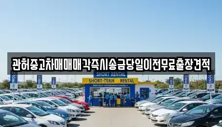 서울특별시 서대문구 옥천동 중고차 전문 관허중고차매매매각즉시송금당일이전무료출장견적