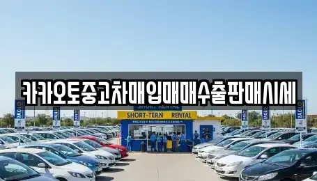 서울특별시 서대문구 옥천동 중고차매입 전문 카카오토중고차매입매매수출판매시세