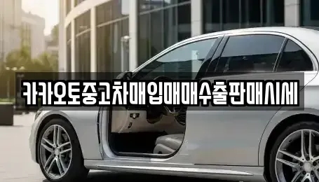 서울특별시 영등포구 중고차매입 전문 카카오토중고차매입매매수출판매시세