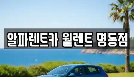 서울특별시 종로구 권농동 렌트카 전문 알파렌트카 월렌트 명동점