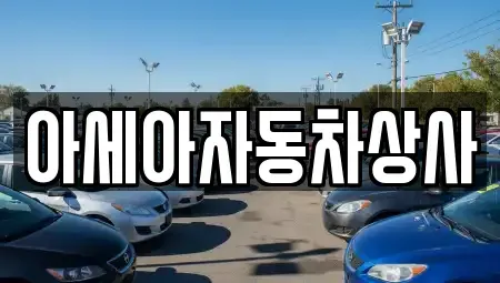 서울특별시 종로구 동숭동 중고차매매 전문 아세아자동차상사