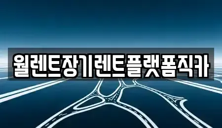 서울특별시 종로구 장기렌트카 전문 월렌트장기렌트플랫폼직카