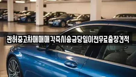 서울특별시 종로구 홍지동 중고차 전문 관허중고차매매매각즉시송금당일이전무료출장견적