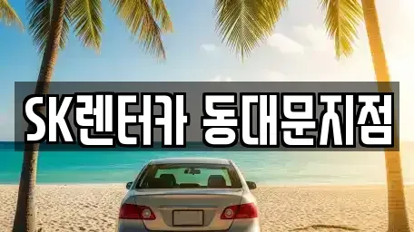 서울특별시 중구 산림동 렌트카 전문 SK렌터카 동대문지점