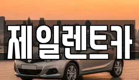 서울특별시 중구 태평로1가 렌트카 전문 제일렌트카