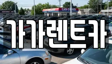 세종 아름동 장기렌트카 전문 가가렌트카