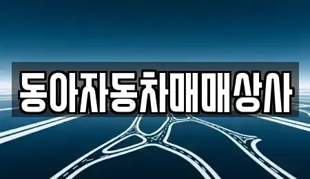 세종 연서면 중고차매매 전문 동아자동차매매상사