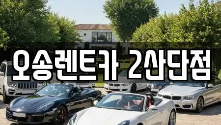 세종 전동면 렌트카 전문 오송렌트카 2산단점