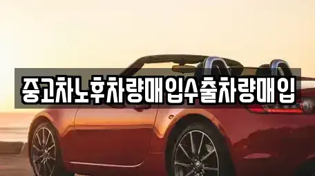 세종 전동면 중고차매입 전문 중고차노후차량매입수출차량매입