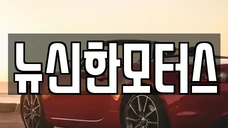 세종특별자치시 부강면 중고차매매 전문 뉴신한모터스