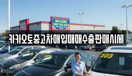 세종특별자치시 소담동 중고차 전문 카카오토중고차매입매매수출판매시세