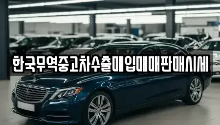 울산 남구 선암동 중고차매입 전문 한국무역중고차수출매입매매판매시세