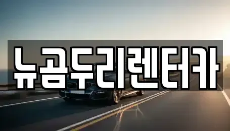 울산 북구 명촌동 렌트카 전문 뉴곰두리렌터카