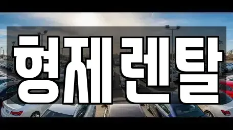 울산광역시 남구 황성동 장기렌트카 전문 형제렌탈