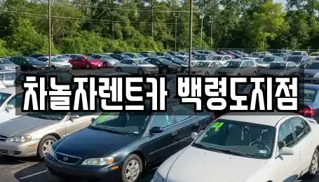 인천 옹진군 렌트카 전문 차놀자렌트카 백령도지점