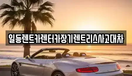 인천 옹진군 장기렌트카 전문 일등렌트카렌터카장기렌트리스사고대차