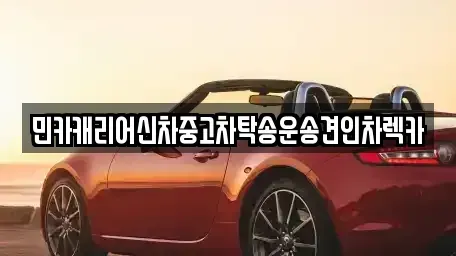인천 중구 항동4가 중고차 전문 민카캐리어신차중고차탁송운송견인차렉카