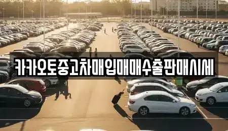 인천 중구 항동4가 중고차매입 전문 카카오토중고차매입매매수출판매시세