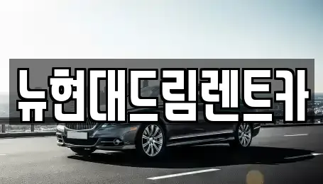 인천광역시 계양구 둑실동 렌트카 전문 뉴현대드림렌트카