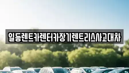 인천광역시 남동구 장수동 렌트카 전문 일등렌트카렌터카장기렌트리스사고대차