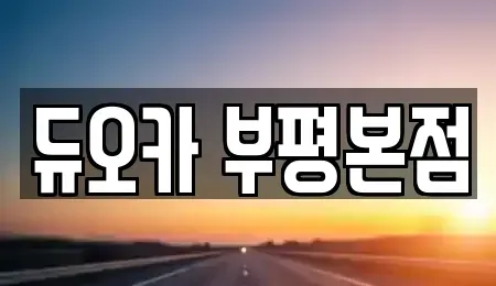 인천광역시 부평구 청천동 렌트카 전문 듀오카 부평본점