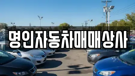 인천광역시 부평구 청천동 중고차 전문 명인자동차매매상사