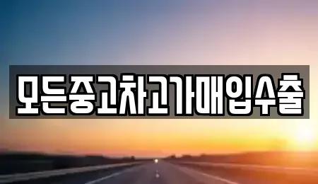 인천광역시 부평구 청천동 중고차매입 전문 모든중고차고가매입수출
