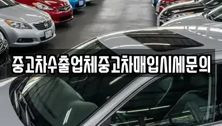 인천광역시 연수구 송도동 중고차매매 전문 중고차수출업체중고차매입시세문의