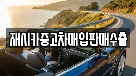 인천광역시 중구 해안동2가 중고차매입 전문 재시카중고차매입판매수출