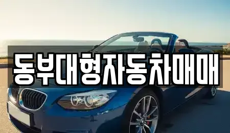 전남 광양시 옥곡면 중고차 전문 동부대형자동차매매