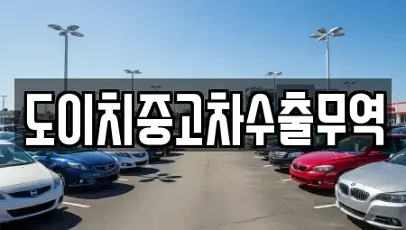 전남 무안군 현경면 중고차매매 전문 도이치중고차수출무역