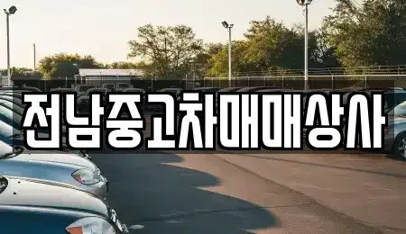 전남 무안군 현경면 중고차매매 전문 전남중고차매매상사