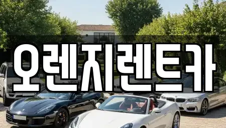 전남 보성군 렌트카 전문 오렌지렌트카