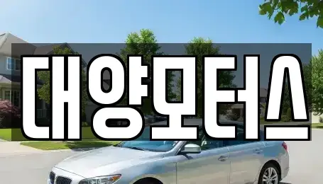 전남 순천시 매곡동 중고차 전문 대양모터스