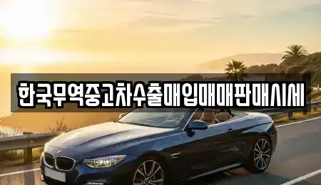 전남 진도군 중고차매입 전문 한국무역중고차수출매입매매판매시세