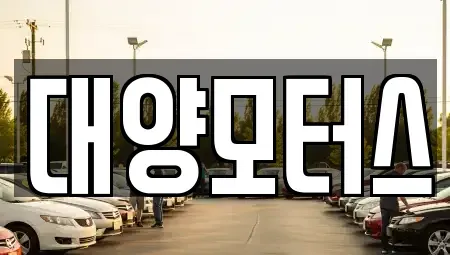 전라남도 순천시 삼거동 중고차 전문 대양모터스